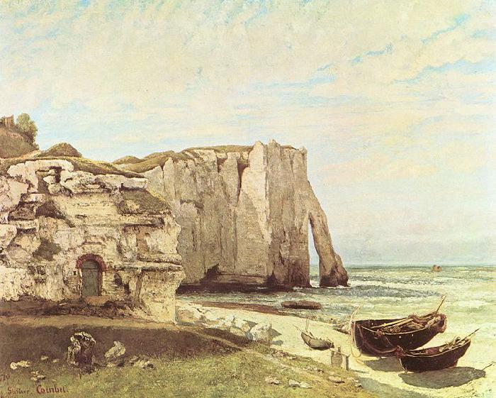 Gustave Courbet Die Kuste von Etretat France oil painting art